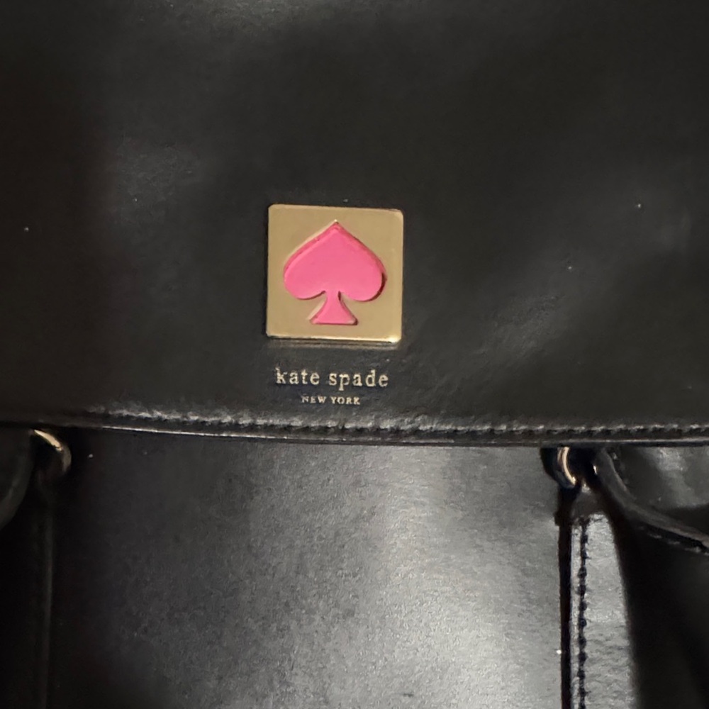 Kate Spade Bond Street Black Handbag Black pink strap - Picture 5 of 7
